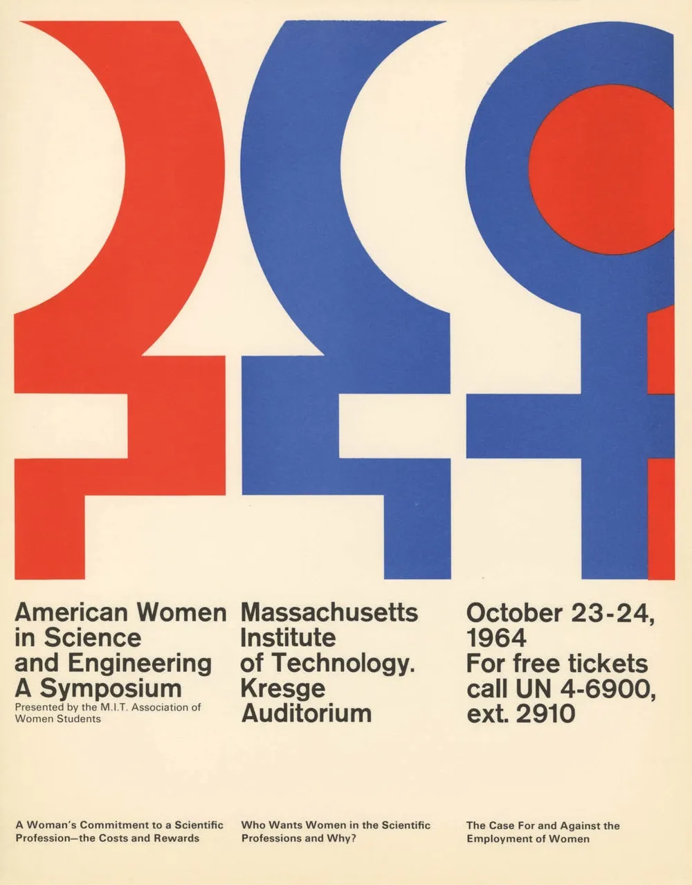 No. 061, poster: bold, editorial, retro