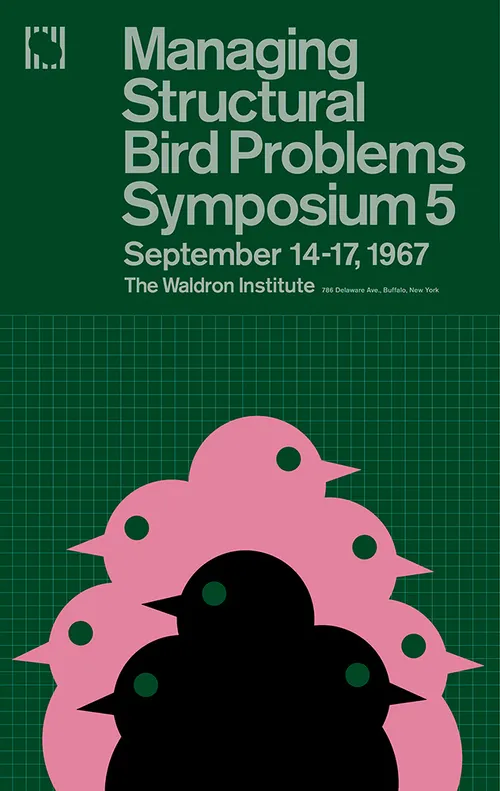 No. 074, poster: bold, playful, retro